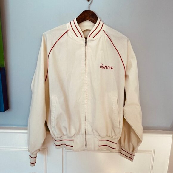 Vintage 70's King Louie ProFit Embroidered Workwear Bomber Jacket Union Made L - Picture 2 of 12